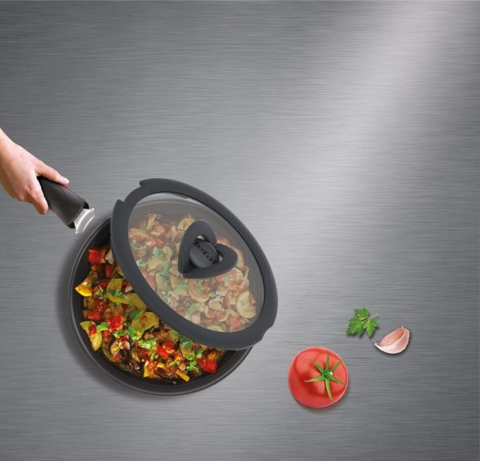Кришка скляна Tefal Ingenio 20 см , скло, силікон