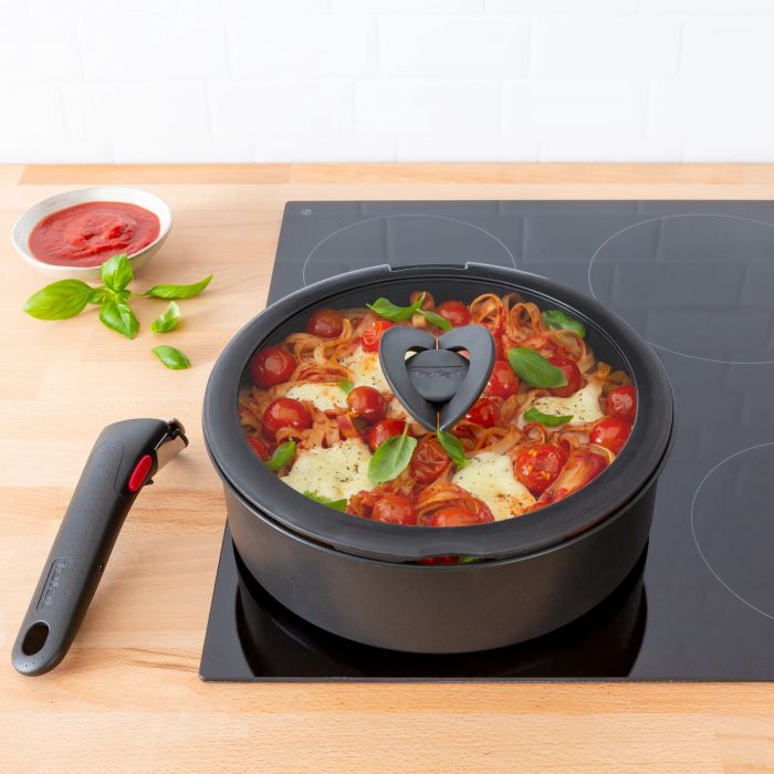 Кришка скляна Tefal Ingenio 20 см , скло, силікон