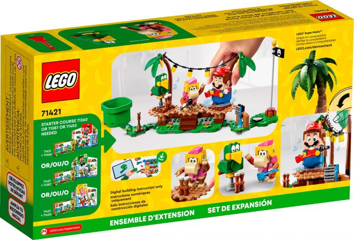 Конструктор LEGO Super Mario Імпровізація в джунглях Діксі Конґ. Додатковий набір