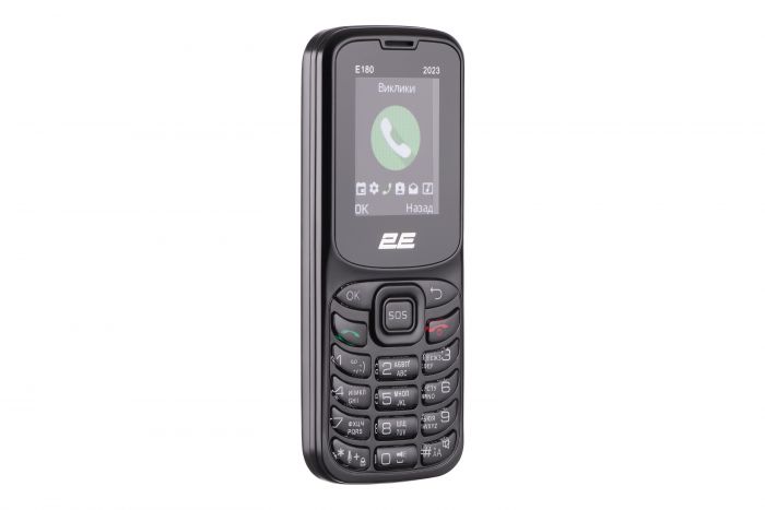 Мобільний телефон 2E E180 2023 1.77" 2SIM, 1000mAh, Чорний
