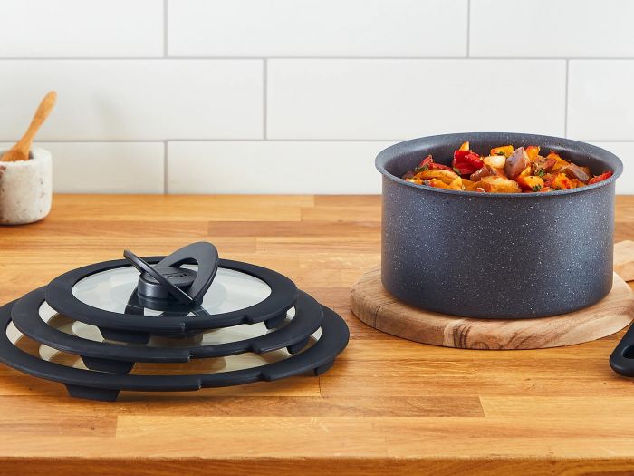 Кришка скляна Tefal Ingenio 18 см , скло, силікон