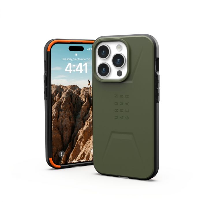 Чохол UAG для Apple iPhone 15 Pro Civilian Magsafe, Olive Drab