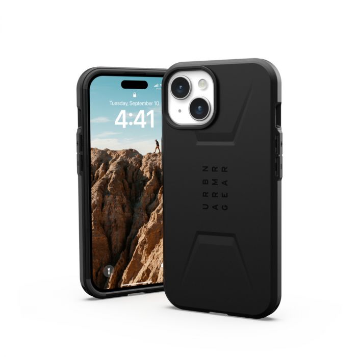 Чохол UAG для Apple iPhone 15 Civilian Magsafe, Black