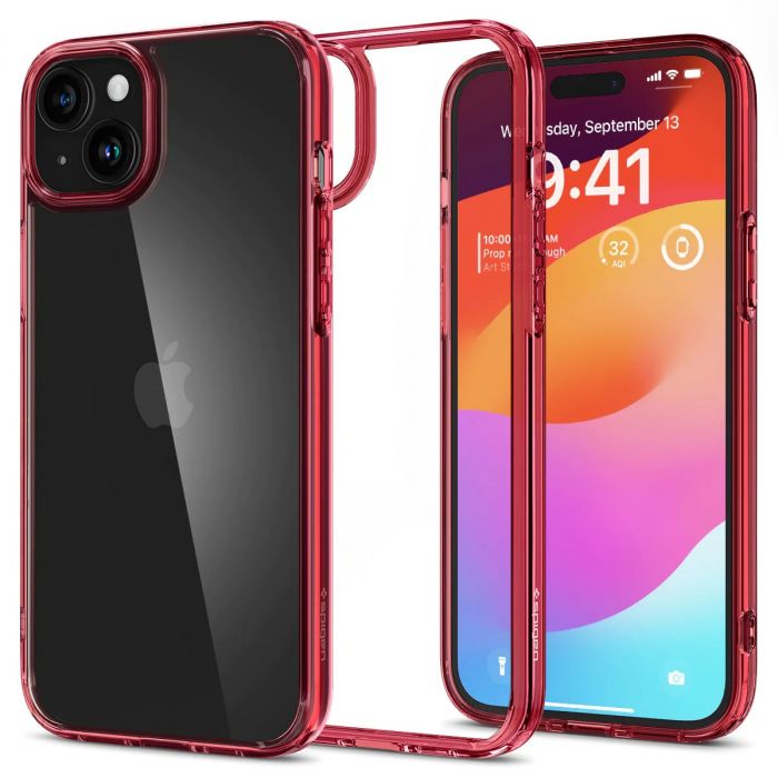 Чохол Spigen для Apple iPhone 15 Ultra Hybrid, Red Crystal