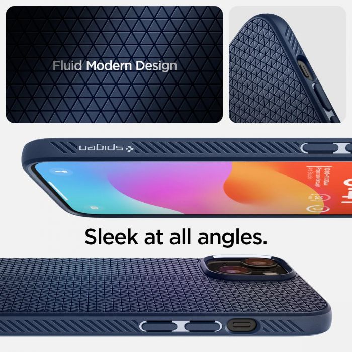 Чохол Spigen для Apple iPhone 15 Plus Liquid Air, Navy Blue
