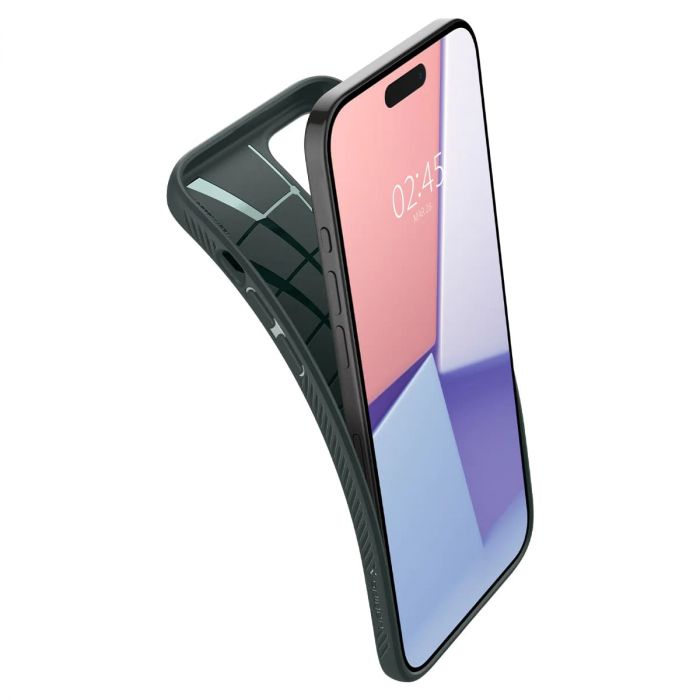 Чохол Spigen для Apple iPhone 15 Pro Max Liquid Air, Abyss Green