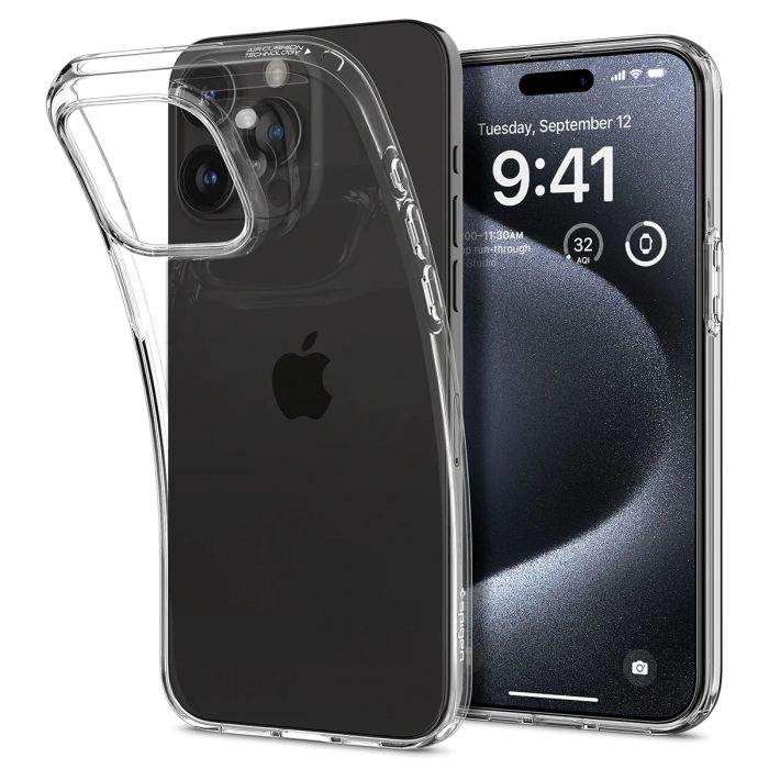 Чохол Spigen для Apple iPhone 15 Pro Liquid Crystal, Crystal Clear