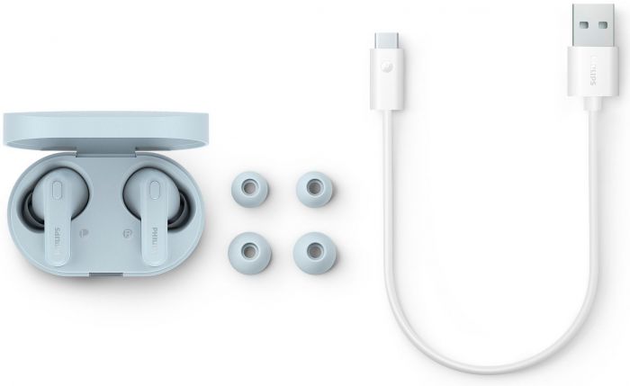 Навушники TWS Philips TAT1108 BT 5.3, IPX4, SBC, Блакитний