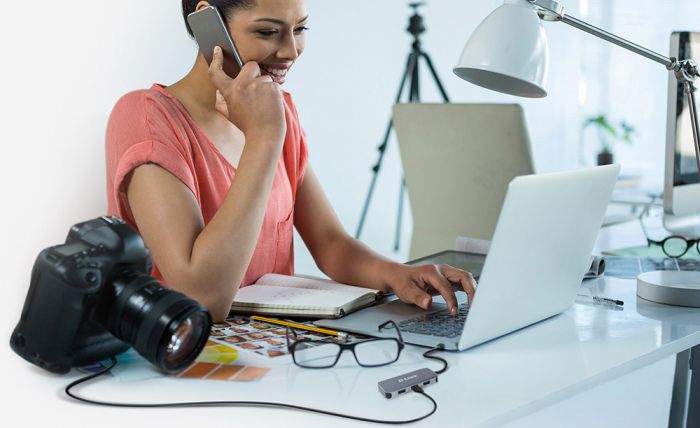 USB-Концентратор D-Link DUB-2335 3xUSB3.0, 1xUSB-C/PD, 1xHDMI 1.4b, 1xGE, USB-C