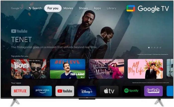 Телевізор 43" TCL LED 4K 60Hz Smart, Android TV, Titan
