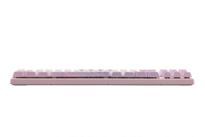 Клавіатура механічна Varmilo VEM87 Dreams On Board 87Key, EC V2 Jasmine, USB-A, EN/UKR, White Led, рожевий