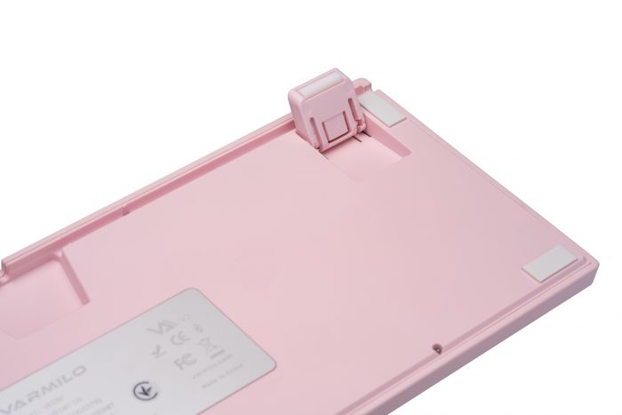 Клавіатура механічна Varmilo VEM87 Dreams On Board 87Key, EC V2 Jasmine, USB-A, EN/UKR, White Led, рожевий