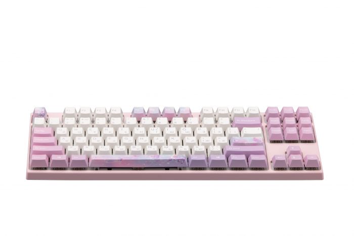 Клавіатура механічна Varmilo VEM87 Dreams On Board 87Key, EC V2 Rose, USB-A, EN/UKR, White Led, рожевий