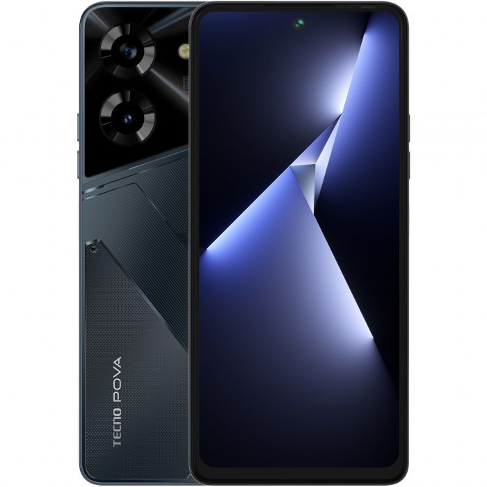 Смартфон TECNO POVA 5 (LH7n) 6.78" 8/128ГБ, 2SIM, 6000мА•год, Mecha Black