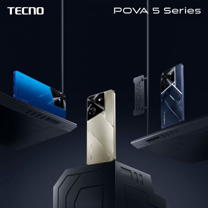 Смартфон TECNO POVA 5 (LH7n) 6.78" 8/128GB, 2SIM, 6000mAh, Amber Gold