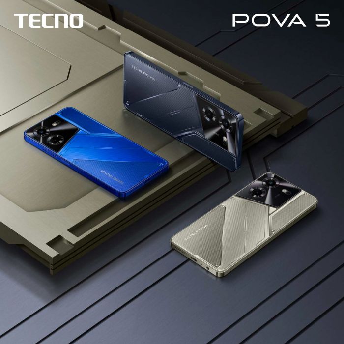Смартфон TECNO POVA 5 (LH7n) 6.78" 8/256ГБ, 2SIM, 6000мА•год, Amber Gold