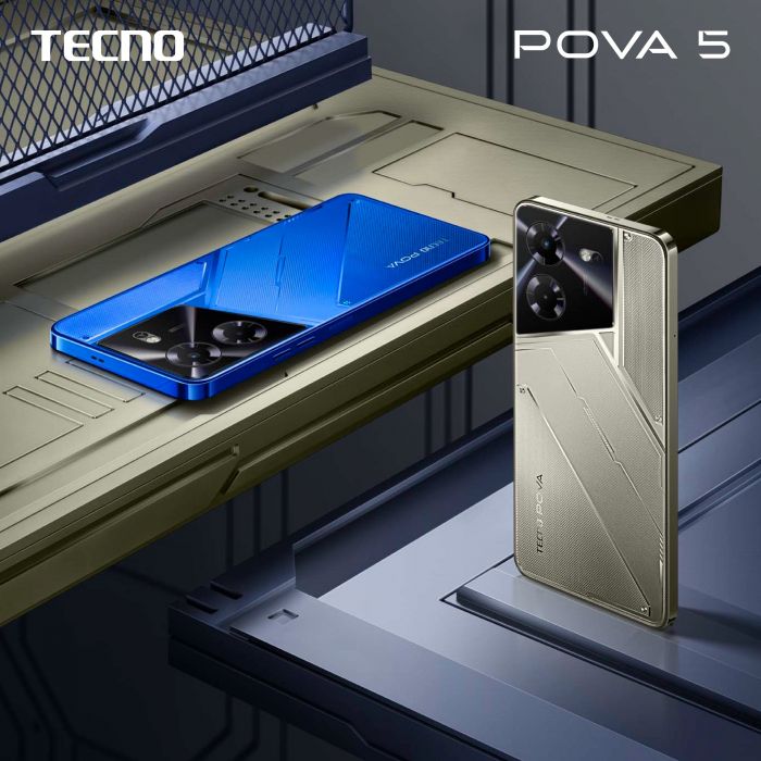 Смартфон TECNO POVA 5 (LH7n) 6.78" 8/256ГБ, 2SIM, 6000мА•год, Amber Gold