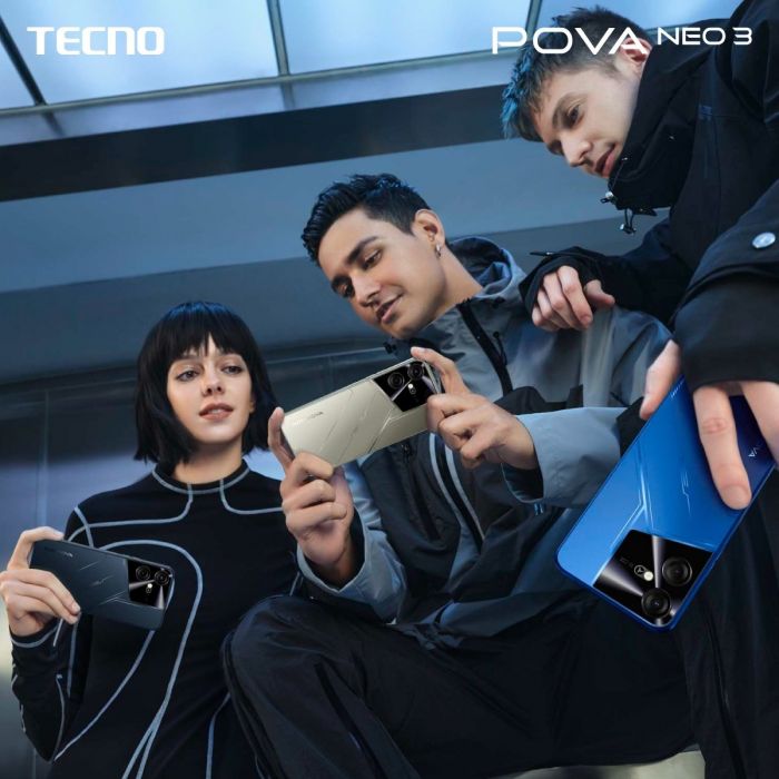 Смартфон TECNO POVA NEO 3 (LH6n) 6.82" 8/128ГБ, 2SIM, 7000мА•год, Amber Gold