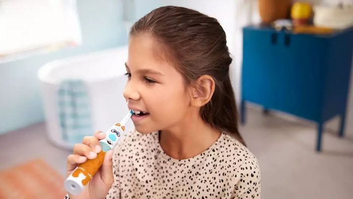 Щітка зубна елекр. Philips, Philips Sonicare For Kids, для дітей, насадок-1, 2 комплекти наклейьок, білий