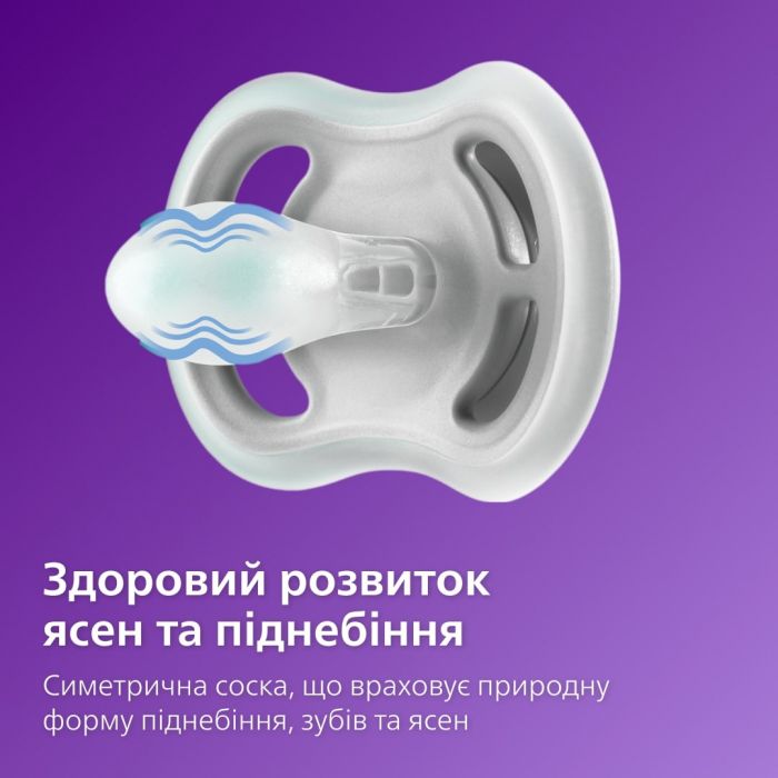 Пустушка Avent ортодонтична Ultra Air для дівчат 0-6 міс 2шт