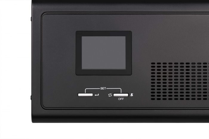 Інвертор 2E HI600, 600W, 12V - 230V, LCD, AVR, 2xSchuko + DC output