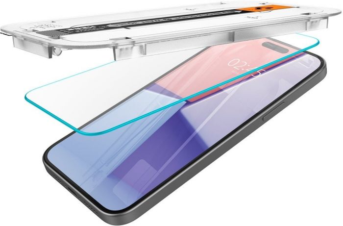Захисне скло Spigen для Apple iPhone 15 EZ FIT tR(2 Pack)