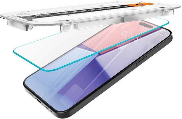 Захисне скло Spigen для Apple iPhone 15 Pro EZ FIT tR(2 Pack)