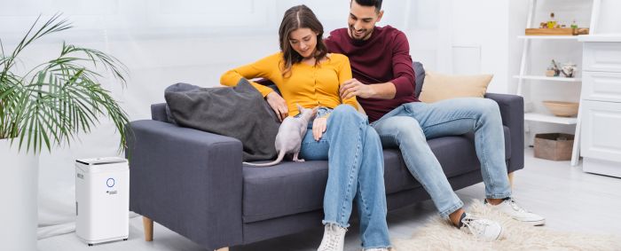 Осушувач повітря Mycond Roomer Smart 25 побутовий, 25л.на добу, 180м3/год, 50м2, дисплей, ел. кер-ня, Wi-Fi, таймер, авто вимк., білий