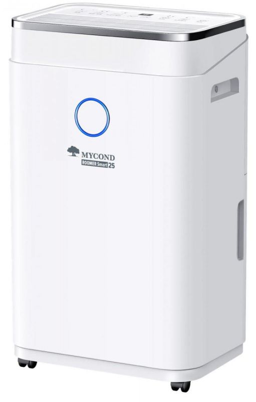 Осушувач повітря Mycond Roomer Smart 25 побутовий, 25л.на добу, 180м3/год, 50м2, дисплей, ел. кер-ня, Wi-Fi, таймер, авто вимк., білий