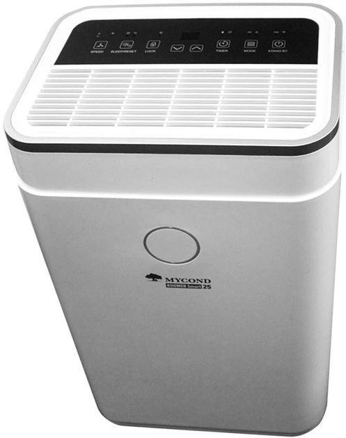 Осушувач повітря Mycond Roomer Smart 25 побутовий, 25л.на добу, 180м3/год, 50м2, дисплей, ел. кер-ня, Wi-Fi, таймер, авто вимк., білий