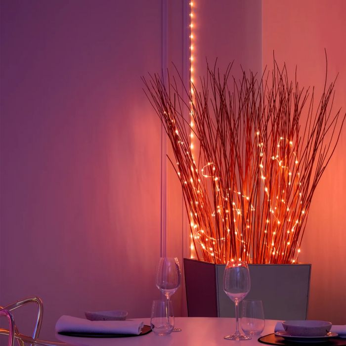 Гірлянда Smart LED Twinkly Dots Lights RGB 400 Gen II, IP44, 20м, кабель прозорий