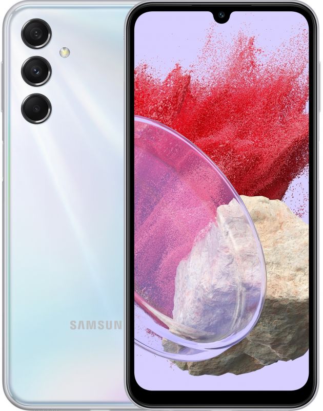 Смартфон Samsung Galaxy M34 5G (M346) 6.5" 8/128GB, 2SIM, 6000mAh, Silver