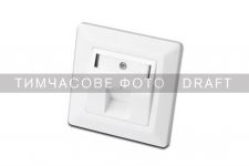 Настінна розетка 2E CАТ 6 FTP, 1xRJ45, 8P8C, для прихованої проводки