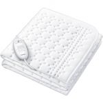 Електропростирадло Beurer, від мережі, 130х75см, 50Вт, 3 режими, фліс, білий