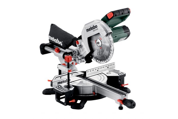Пила торцювальна Metabo KGS 216 M з протяжкою, 1200Вт, диск 215мм, пропил 70/40мм, 13/4кг
