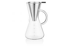 Кемекс для заварювання кави з фільтром Ardesto Black Mars, 600 мл, боросилікатне скло