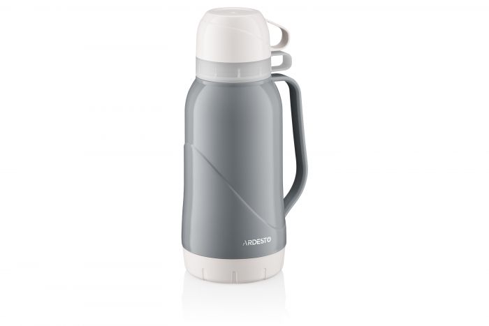 Термос Ardesto Gemini Gourmet 1800 мл, пластик, скляна колба, синій