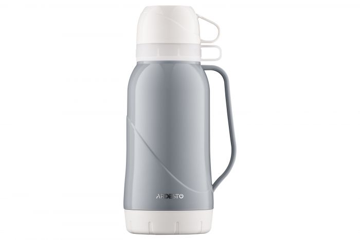 Термос Ardesto Gemini Gourmet 1800 мл, пластик, скляна колба, синій
