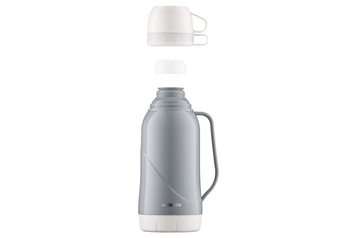 Термос Ardesto Gemini Gourmet 1800 мл, пластик, скляна колба, синій