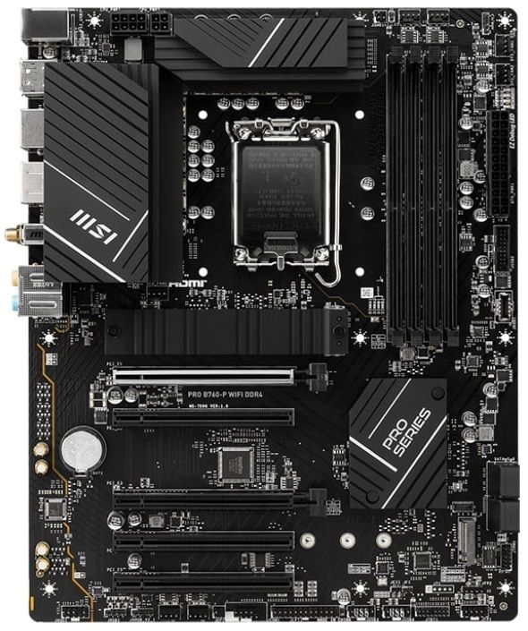 Материнcька плата MSI PRO B760-P WIFI DDR4 s1700 P760 4xDDR4 M.2 HDMI DP WiFi BT ATX
