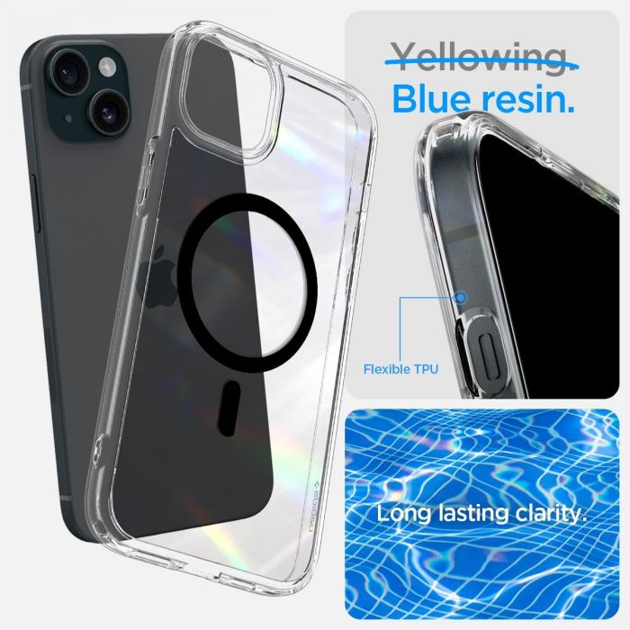 Чохол Spigen для Apple iPhone 15 Plus Ultra Hybrid MagFit, Black