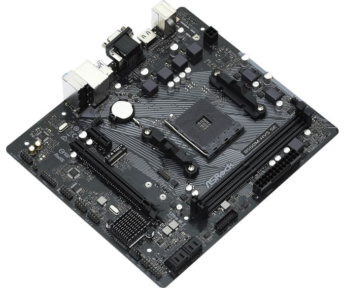 Материнська плата ASRock B550M-HVS SE sAM4 B550 2xDDR4 M.2 HDMI mATX