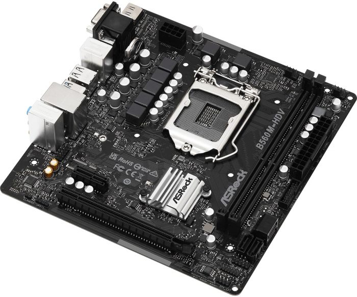 Материнська плата ASRock B560M-HDV R3.0 s1200 B560 2xDDR4 HDMI DVI mATX