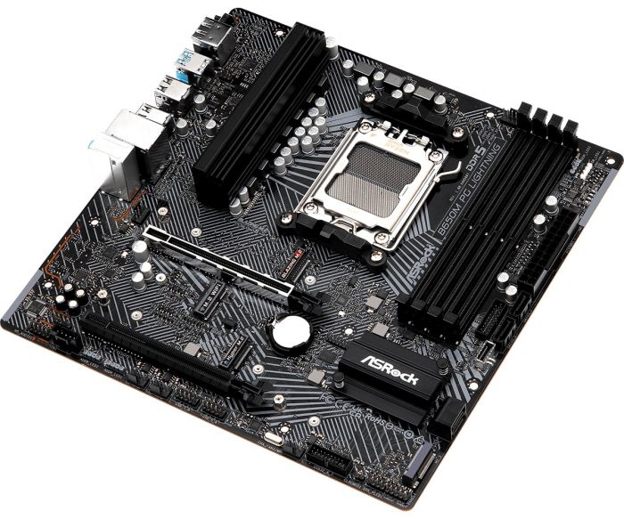 Материнська плата ASRock B650M PG LIGHTNING sAM5 B650 4xDDR5 M.2 HDMI DP mATX