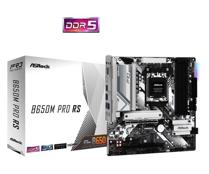 Материнська плата B650M PRO RS sAM5 B650 4xDDR5 M.2 HDMI DP mATX