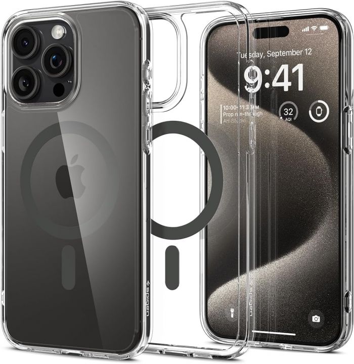 Чохол Spigen для Apple iPhone 15 Pro Max Ultra Hybrid MagFit, Graphite