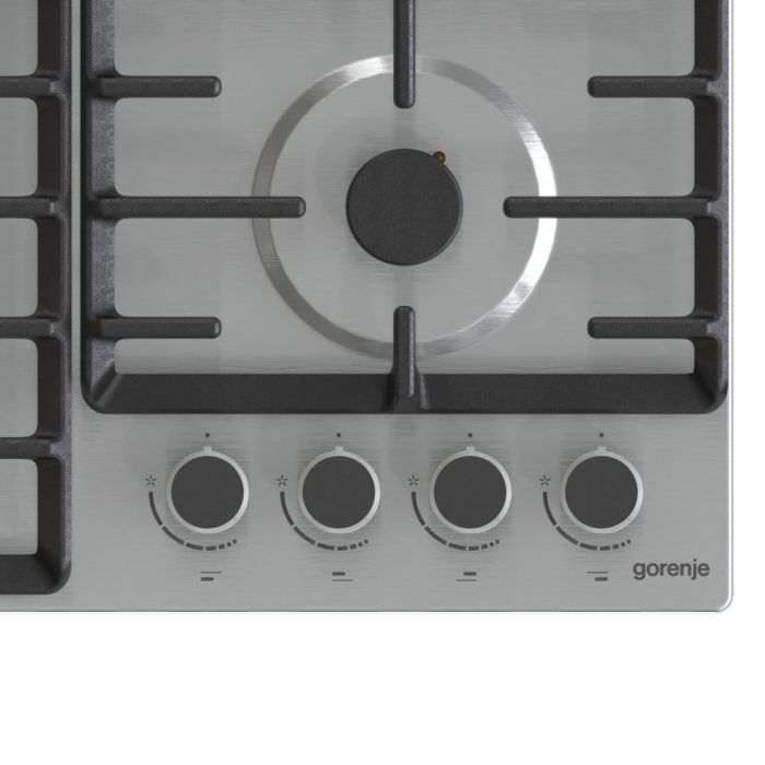 Комплект Gorenje (духовка електрична BO6737E02XK + варильна поверхня газова G642ABX), нерж.