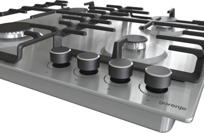 Комплект Gorenje (духовка електрична BO6737E02XK + варильна поверхня газова G642ABX), нерж.