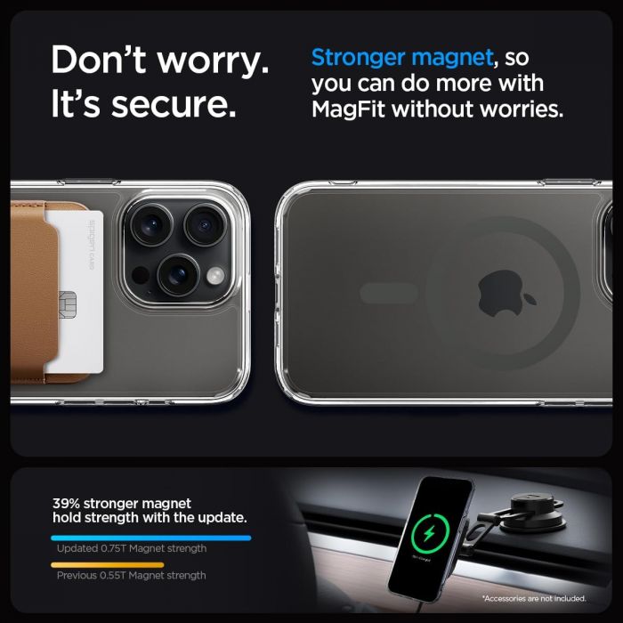 Чохол Spigen для Apple iPhone 15 Pro Ultra Hybrid MagFit, Graphite