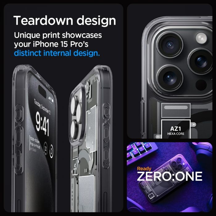Чохол Spigen для Apple iPhone 15 Pro Ultra Hybrid MagFit, Zero One